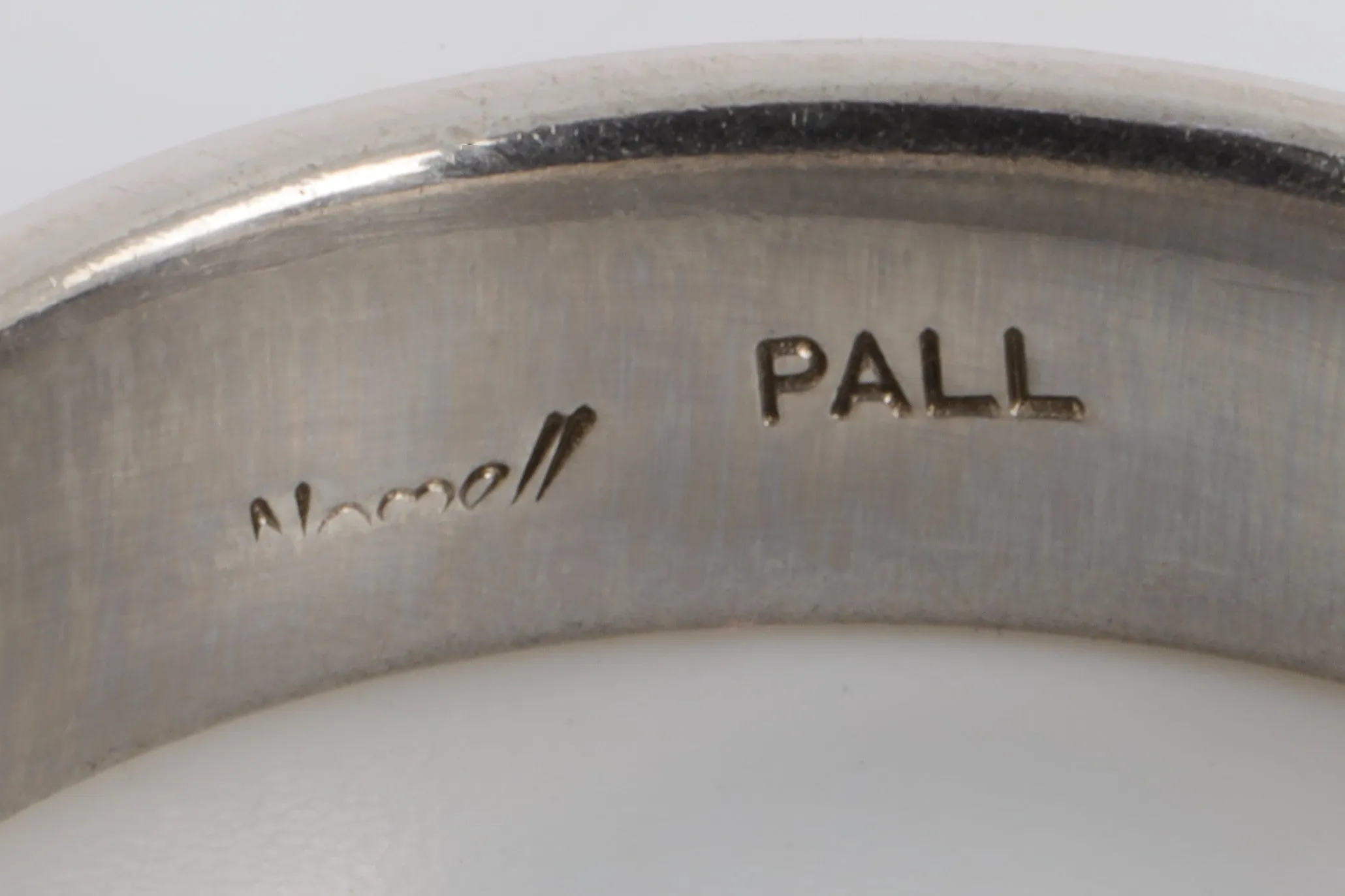 500 Palladium Band Ring Size 12 (9.52g.)