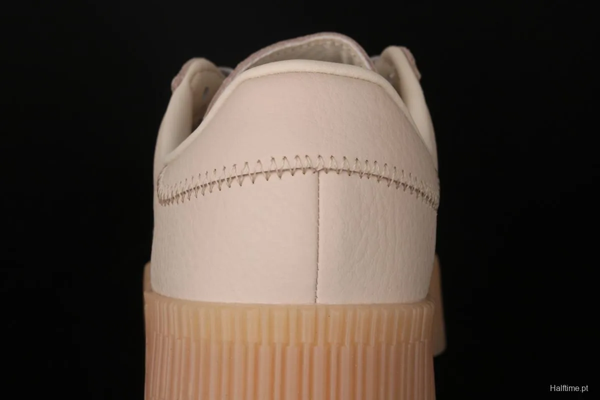 Adidas Sambarose W EF4970 clover retro khaki color head layer thick soles high board shoes