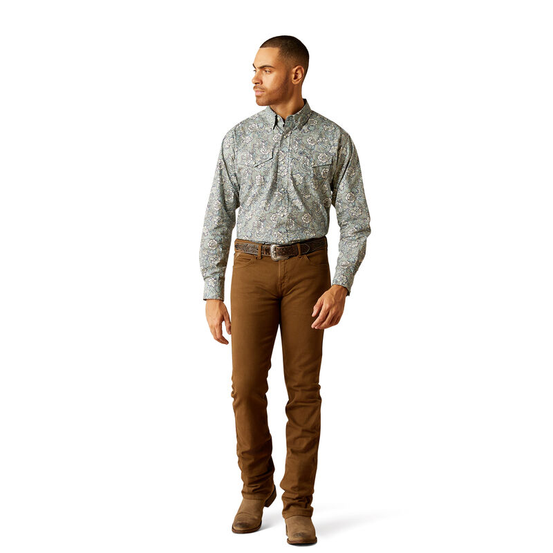 Ariat Men's Rocky Classic Fit Shirt in Khaki