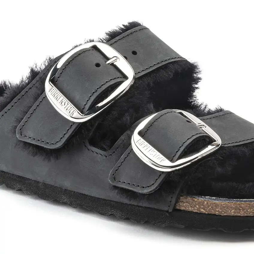 Arizona Big Buckle Shearling Black        