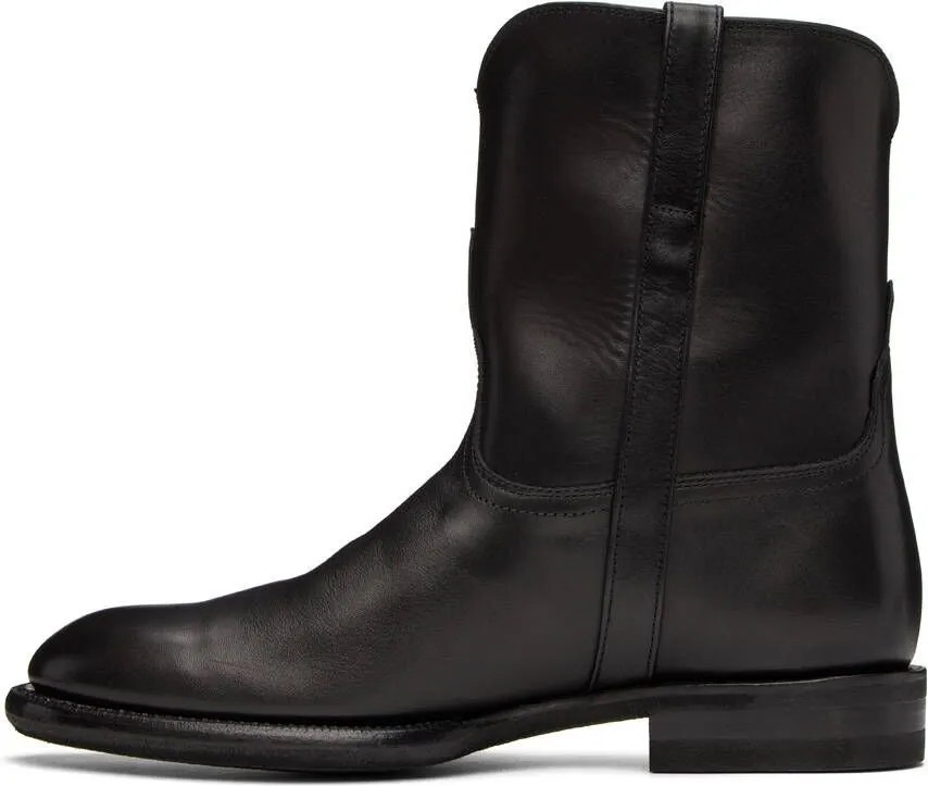 AURALEE Black Leather Boots