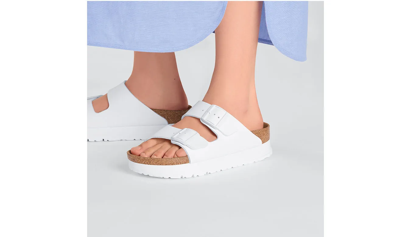 Birkenstock Arizona Flex Platform Birko-Flor Narrow Fit