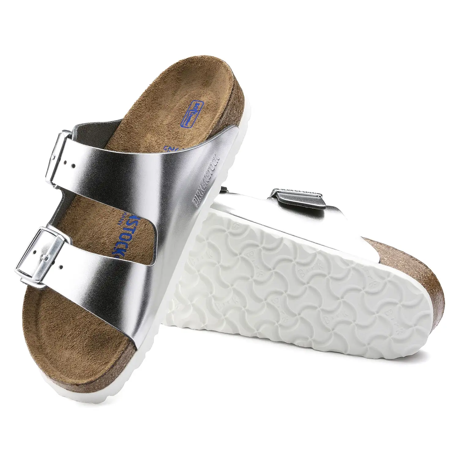        Birkenstock Arizona Metallic Silver