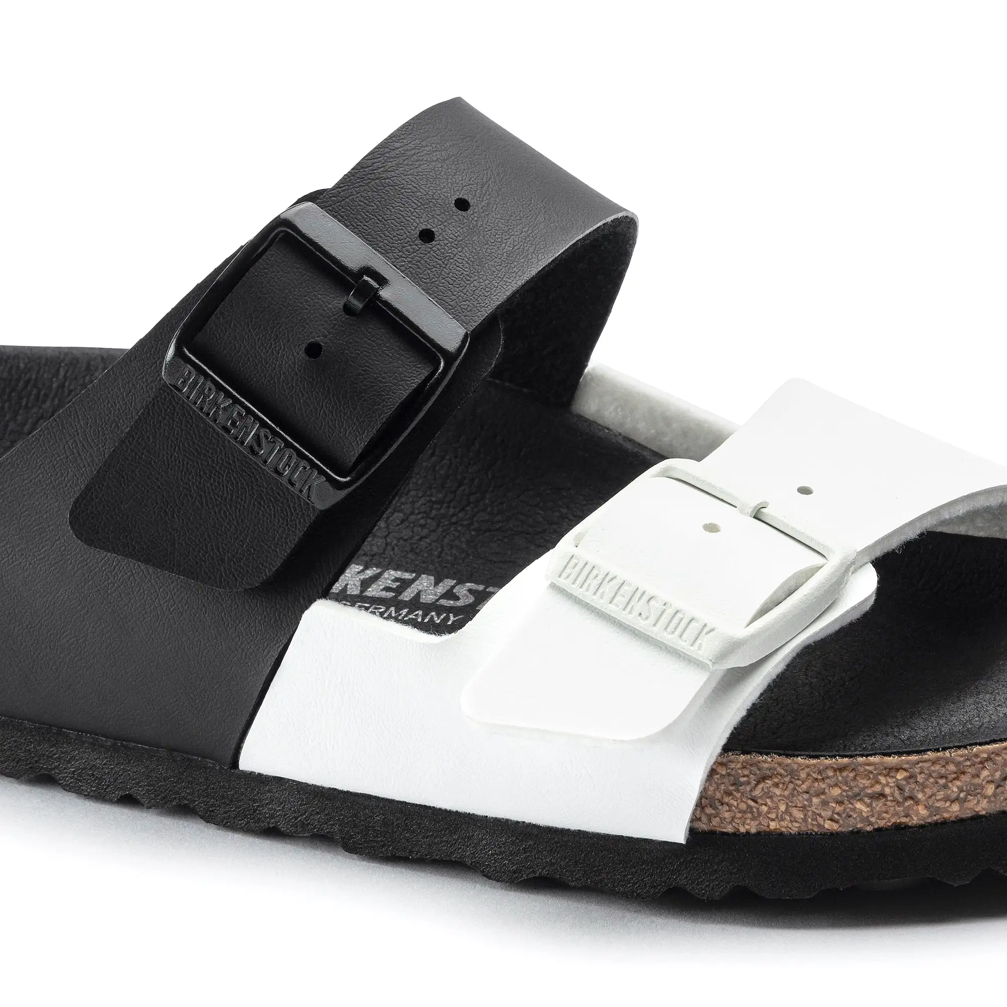        Birkenstock Arizona Split Black White