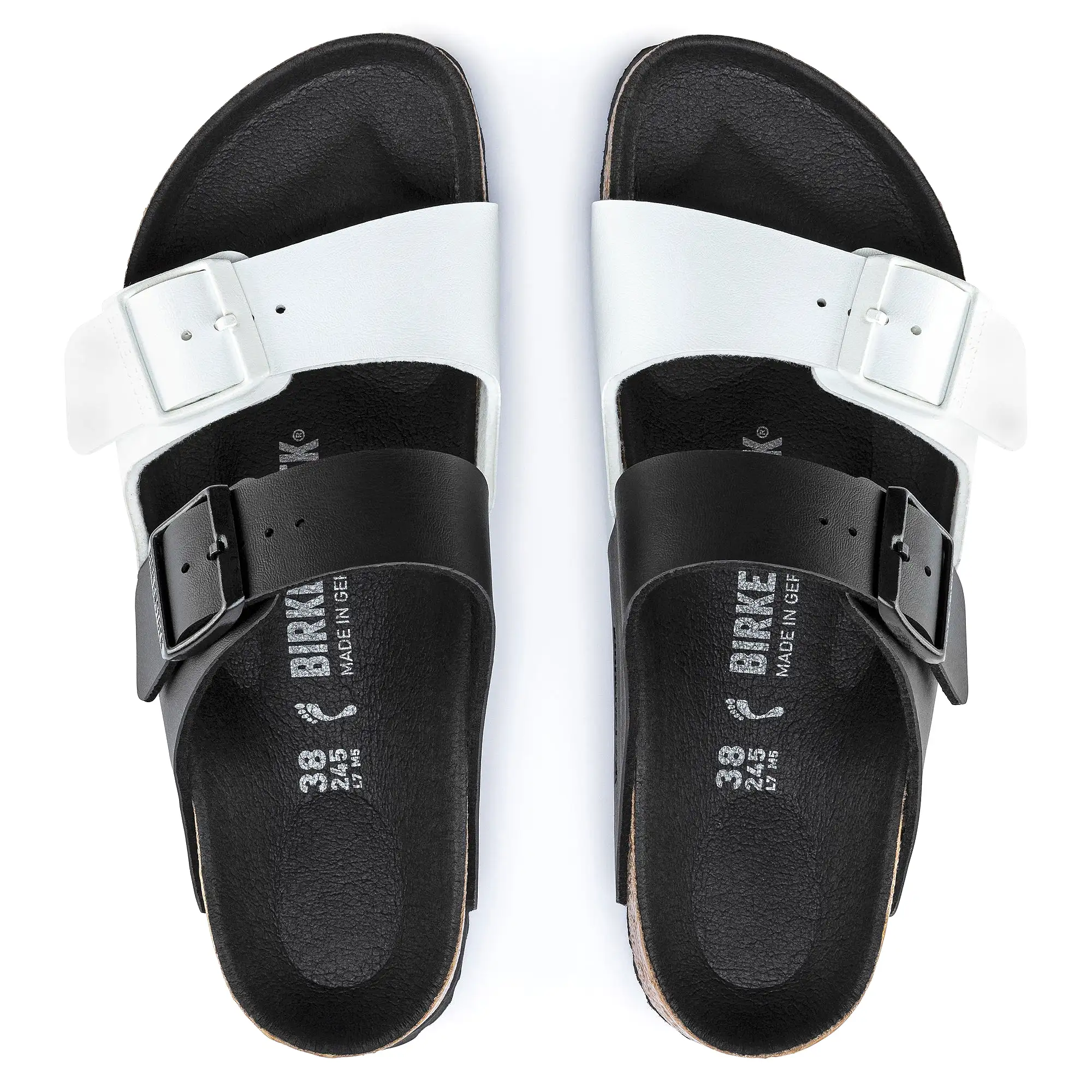        Birkenstock Arizona Split Black White