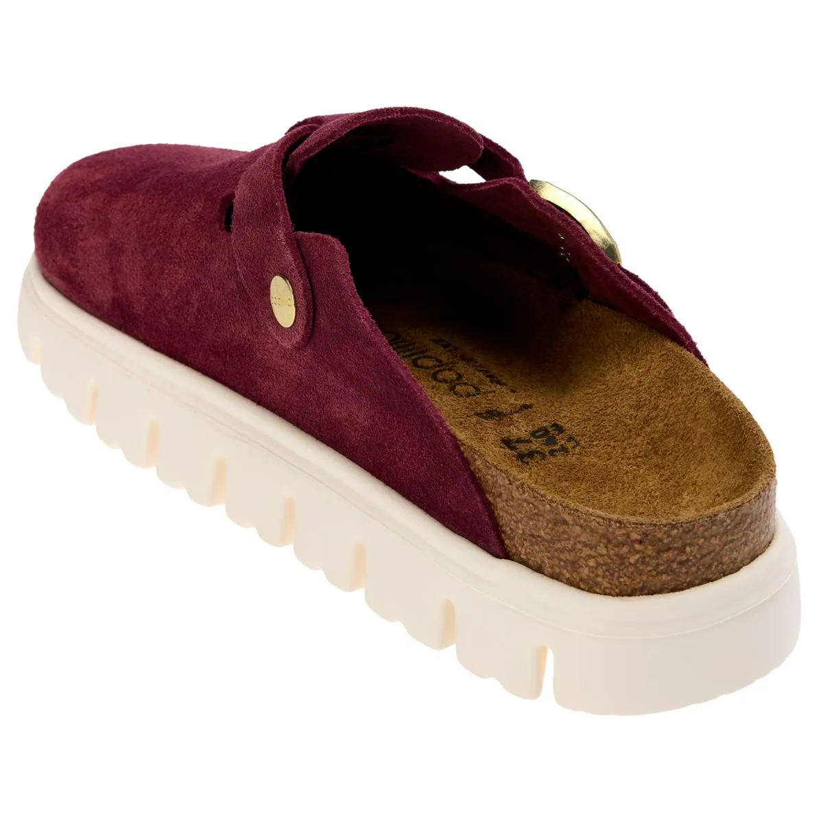      Birkenstock Boston Chunky Suede Clog - Berry Crush     