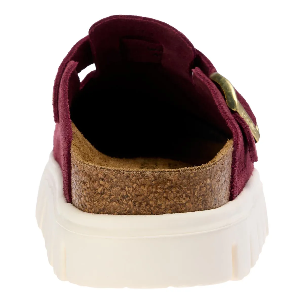      Birkenstock Boston Chunky Suede Clog - Berry Crush     