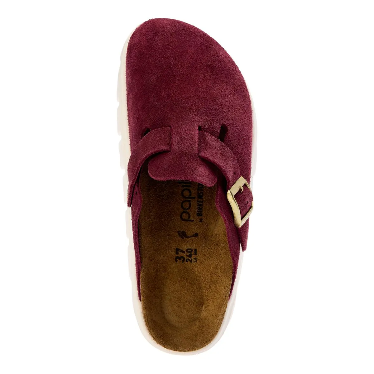      Birkenstock Boston Chunky Suede Clog - Berry Crush     