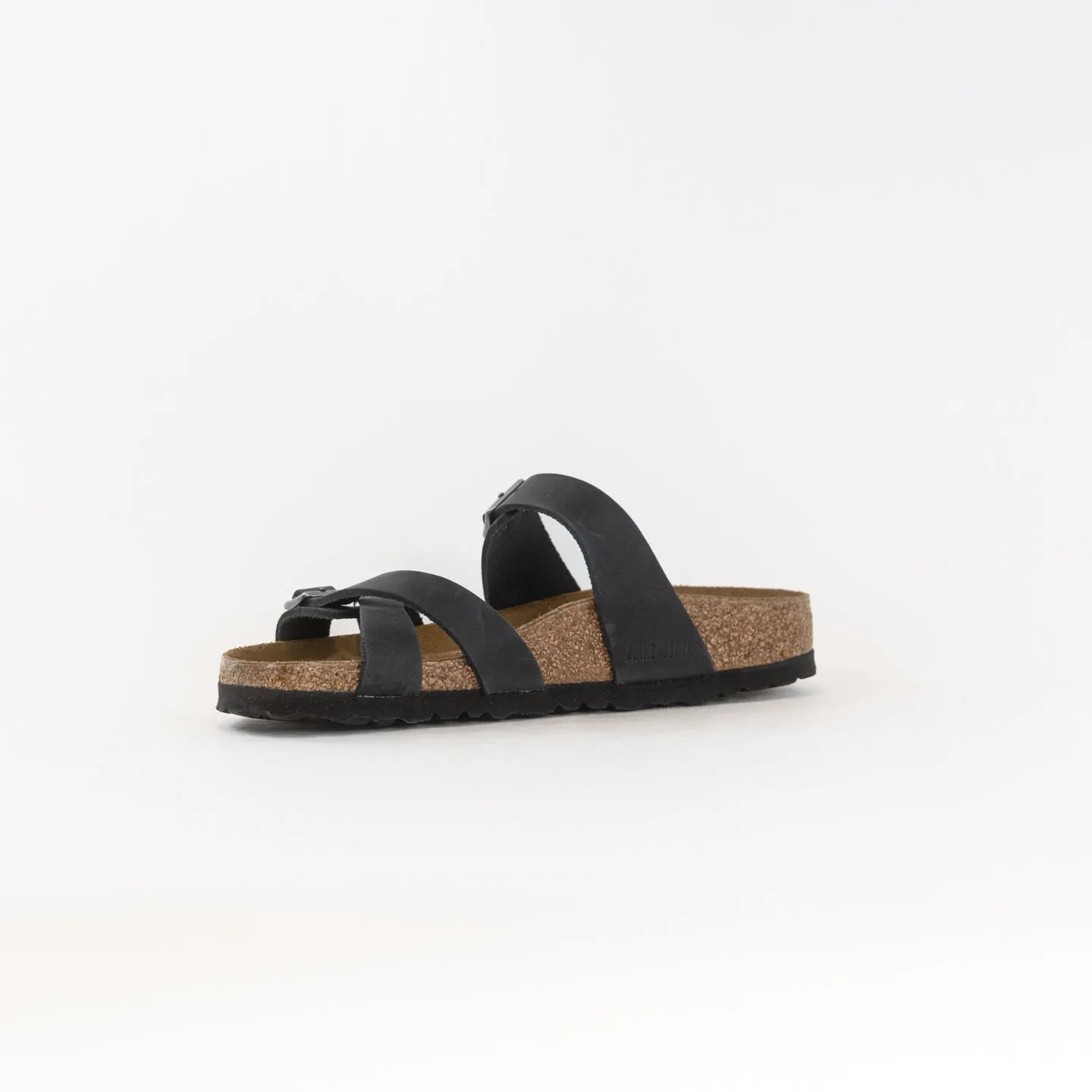 Birkenstock Franca Oiled Leather Regular Width (Women's) - Black Leather