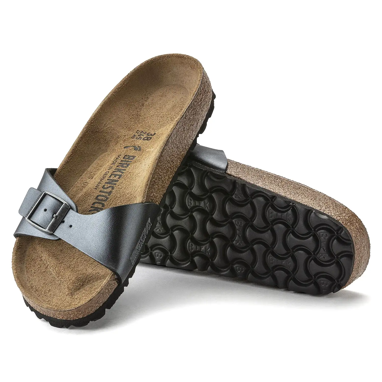 Birkenstock Madrid BS Metallic Black   