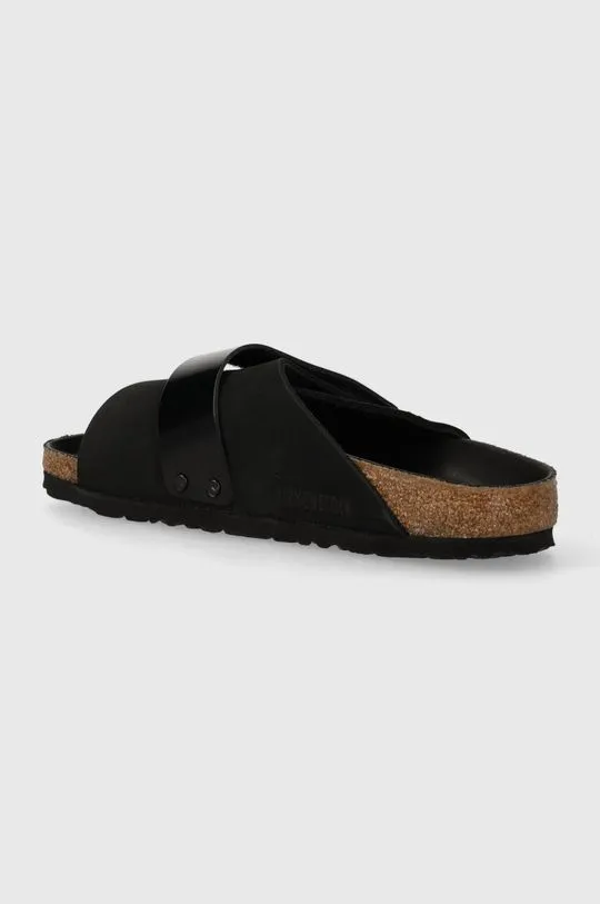 Birkenstock nubuck sliders Kyoto black color 1026516