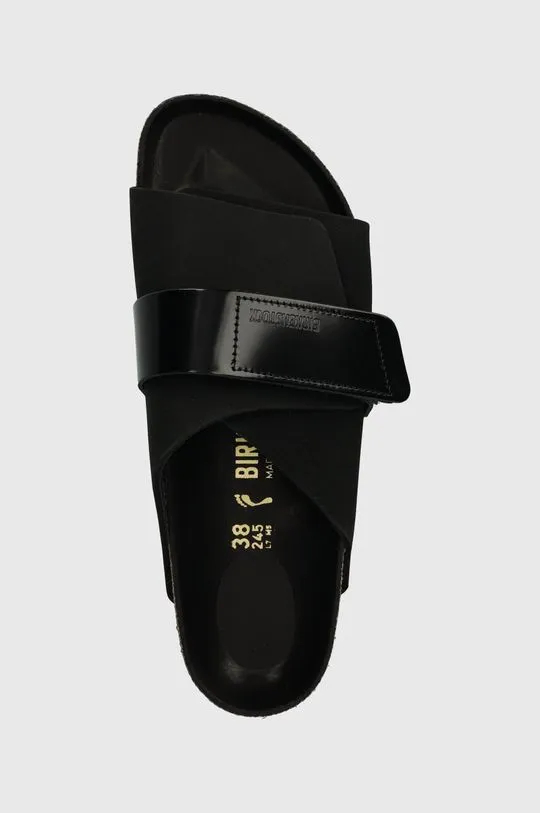 Birkenstock nubuck sliders Kyoto black color 1026516