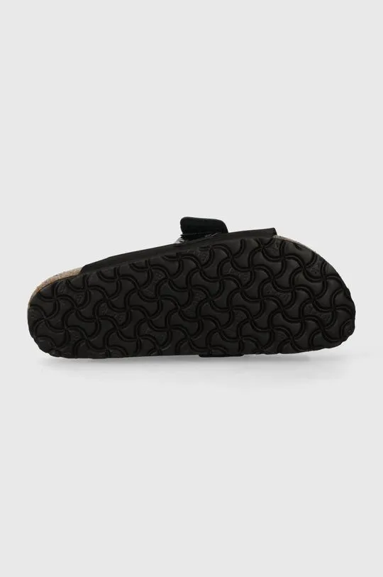 Birkenstock nubuck sliders Kyoto black color 1026516