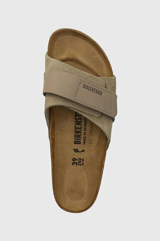 Birkenstock suede sliders Oita women's beige color 1028056