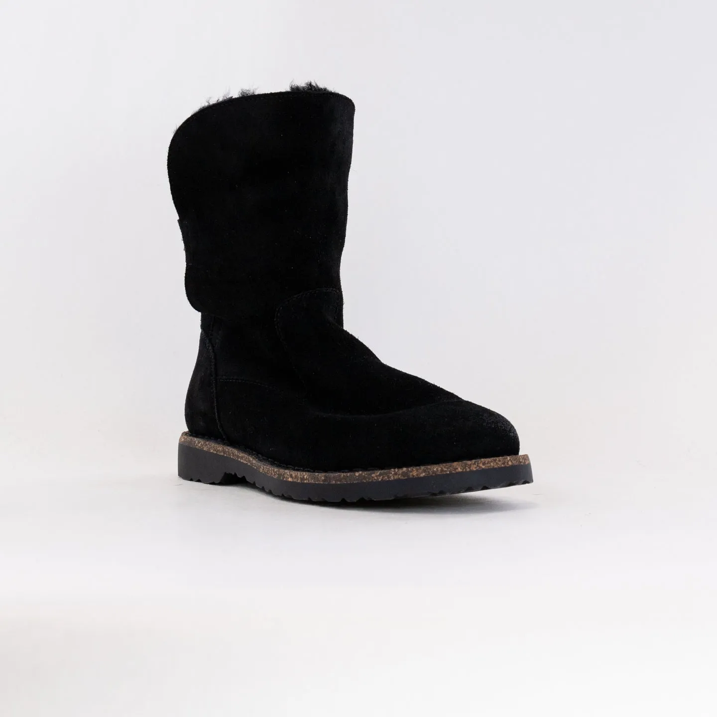 Birkenstock Uppsala Shearling (Women's) - Black Suede