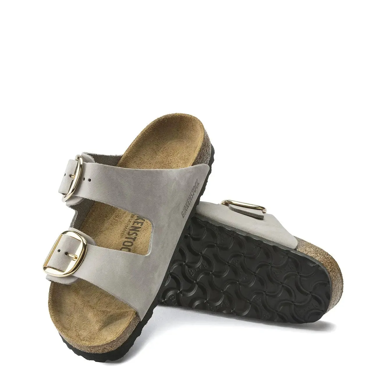 Birkenstock Womens Arizona Big Buckle Narrow Sandal Dove Grey