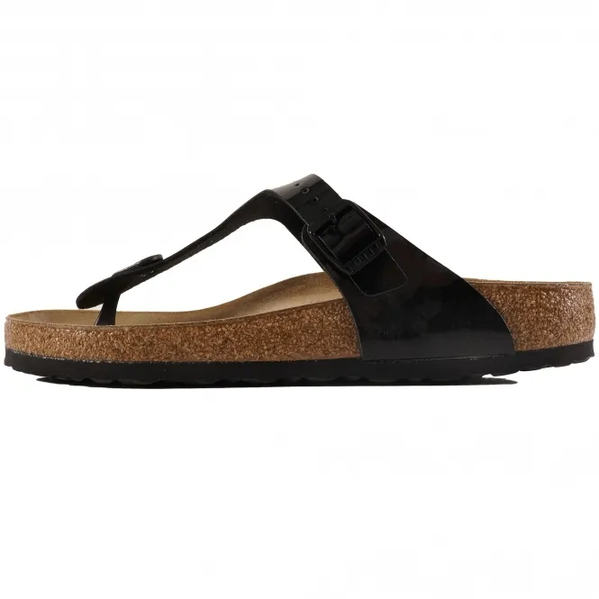 Birkenstock Womens Gizeh BS - Black Patent 