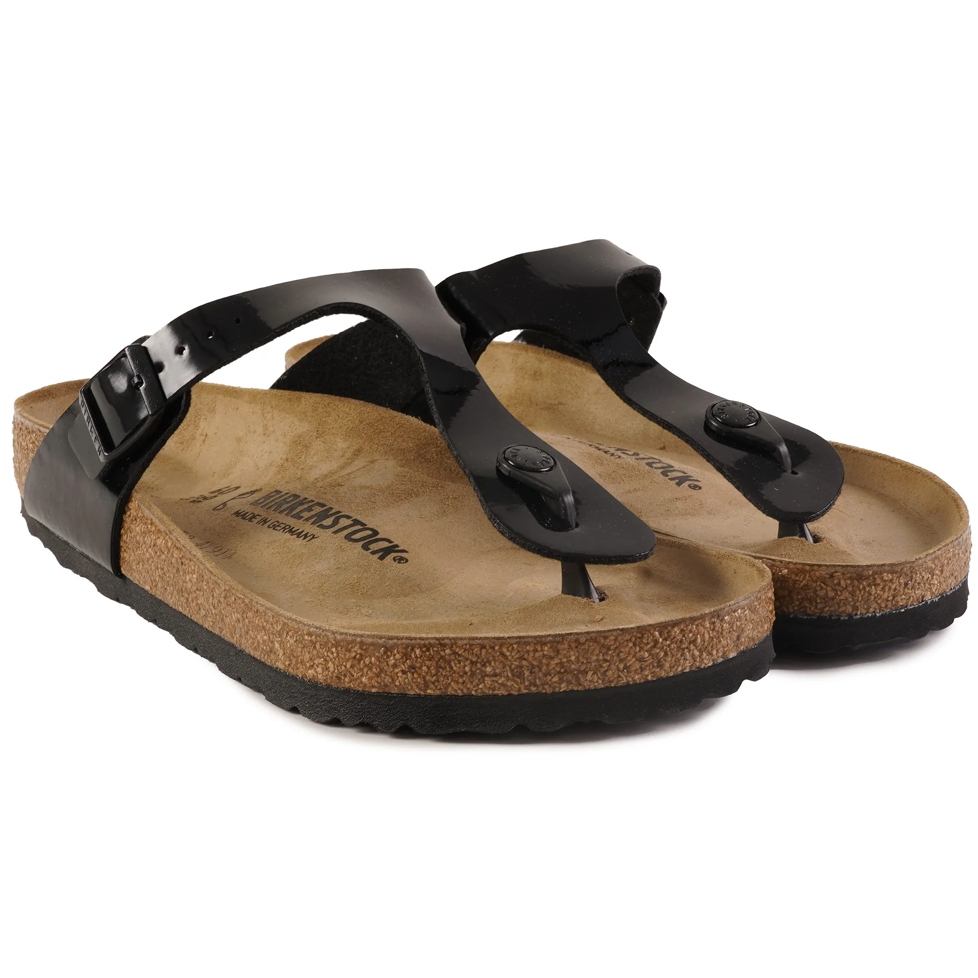 Birkenstock Womens Gizeh BS - Black Patent 