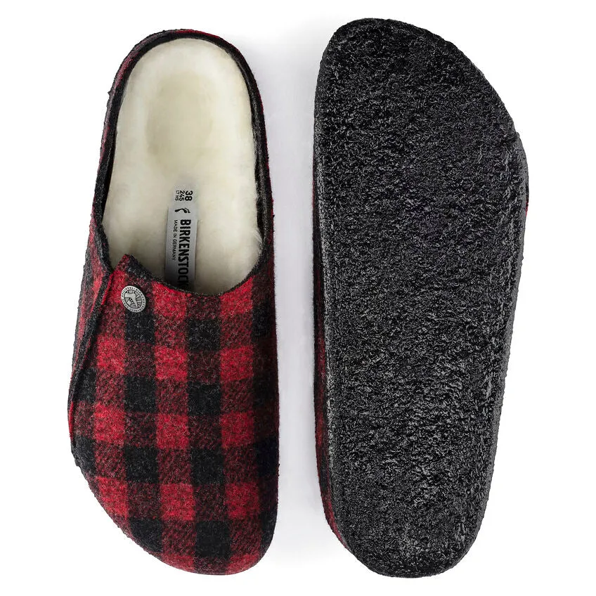 Birkenstock Zermatt Shearling (Men's) - Plaid Red