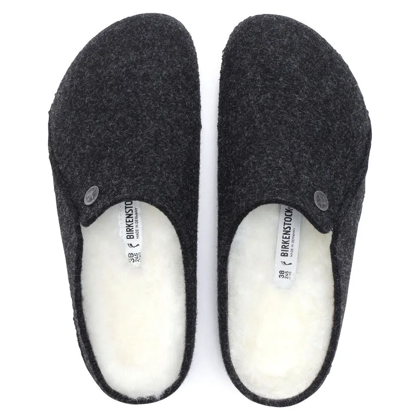 Birkenstock Zermatt Wool Felt Slipper in Anthracite