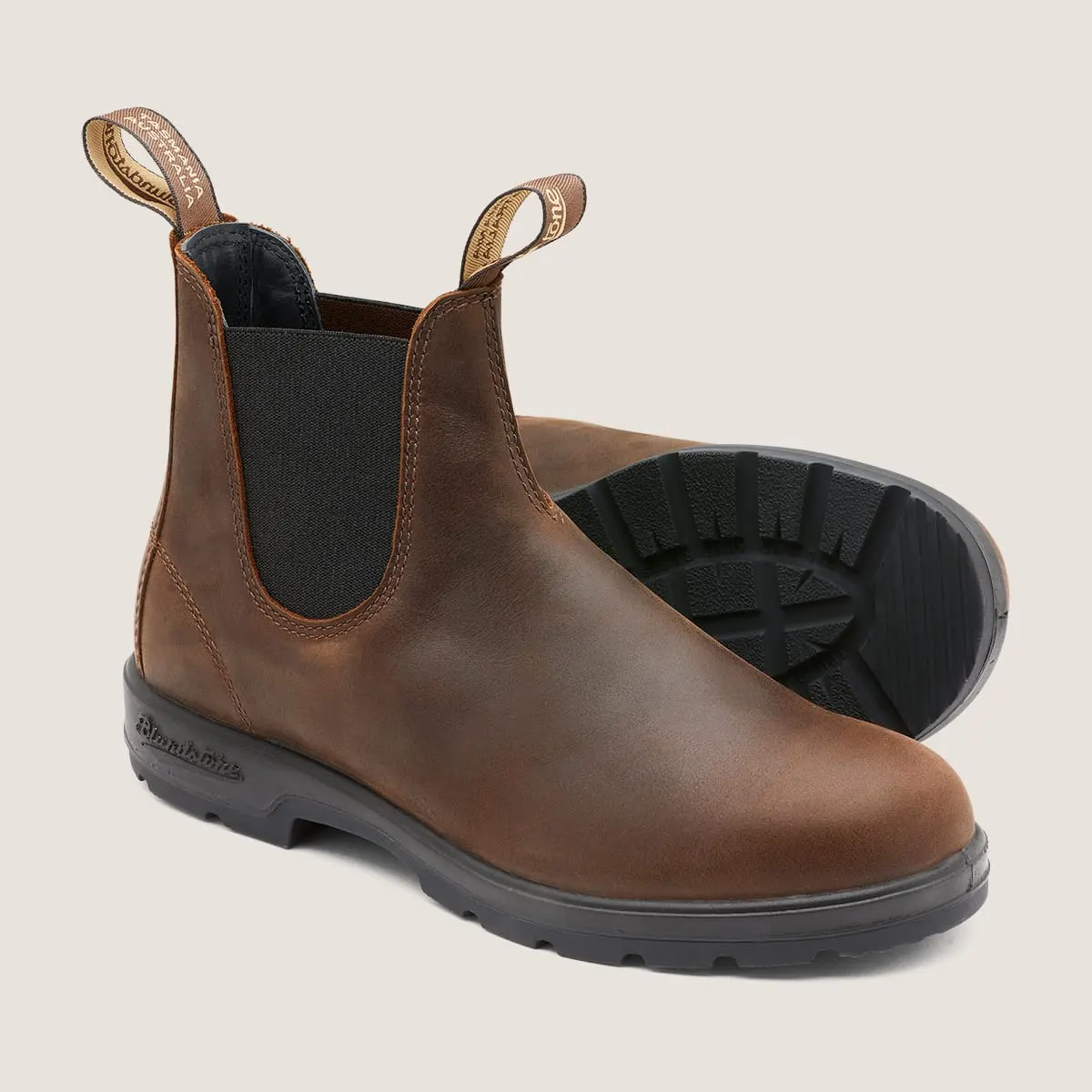 Blundstone Gender Unisex Elastic Slip On Boots- Brown