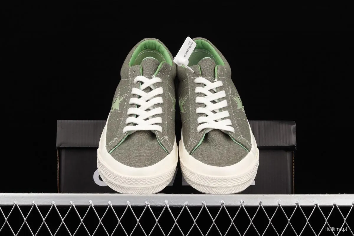 Converse One Star Sunbaked Converse washing one-star green low-top casual board shoes 164361C