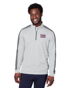 Custom Puma Men's Cloudspun Quarter-Zip, High Rise Heather