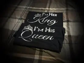 Family - King,Queen,Princess or Prince T-Shirt - Silver Graphics