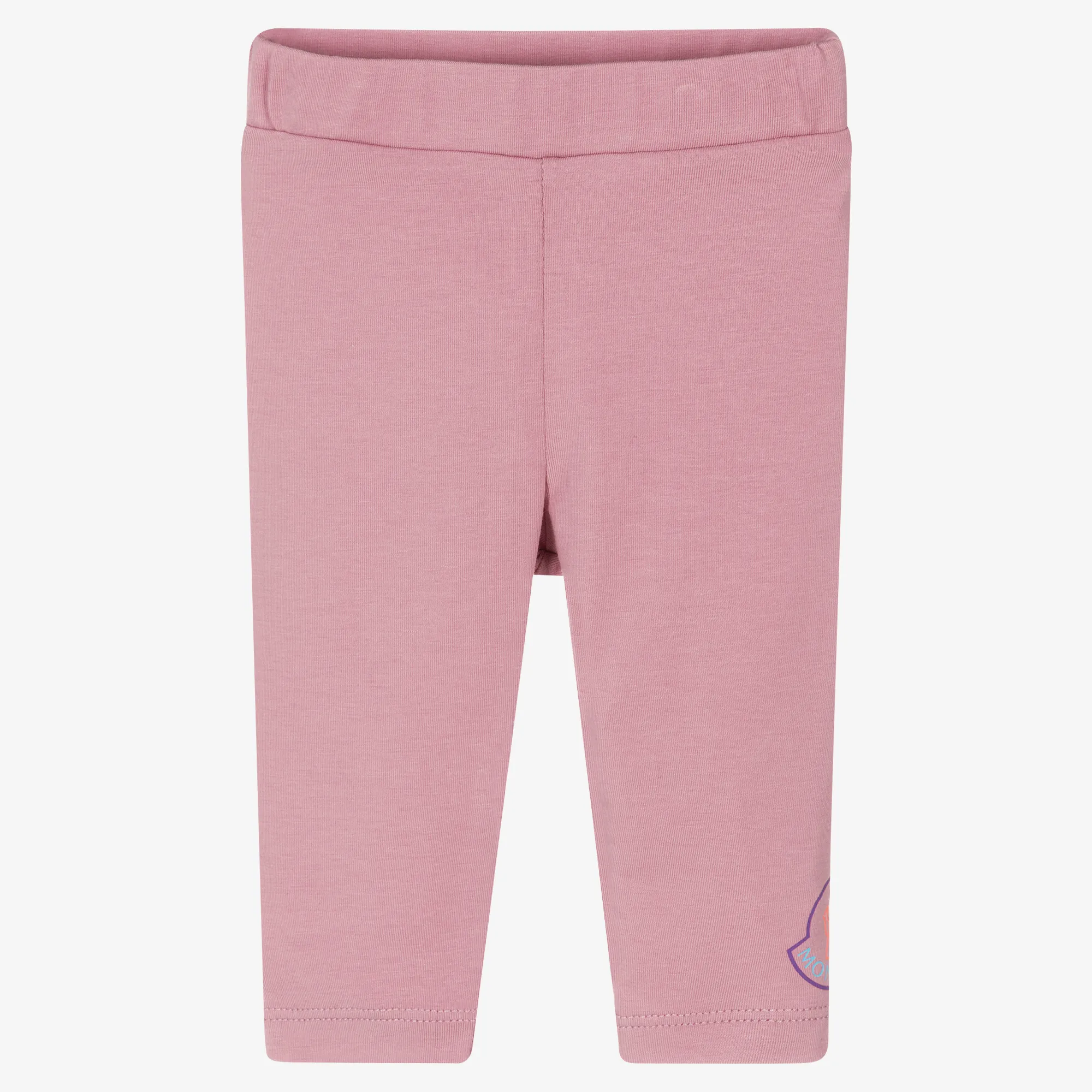 Girls Dusky Lilac Pink Cotton Leggings