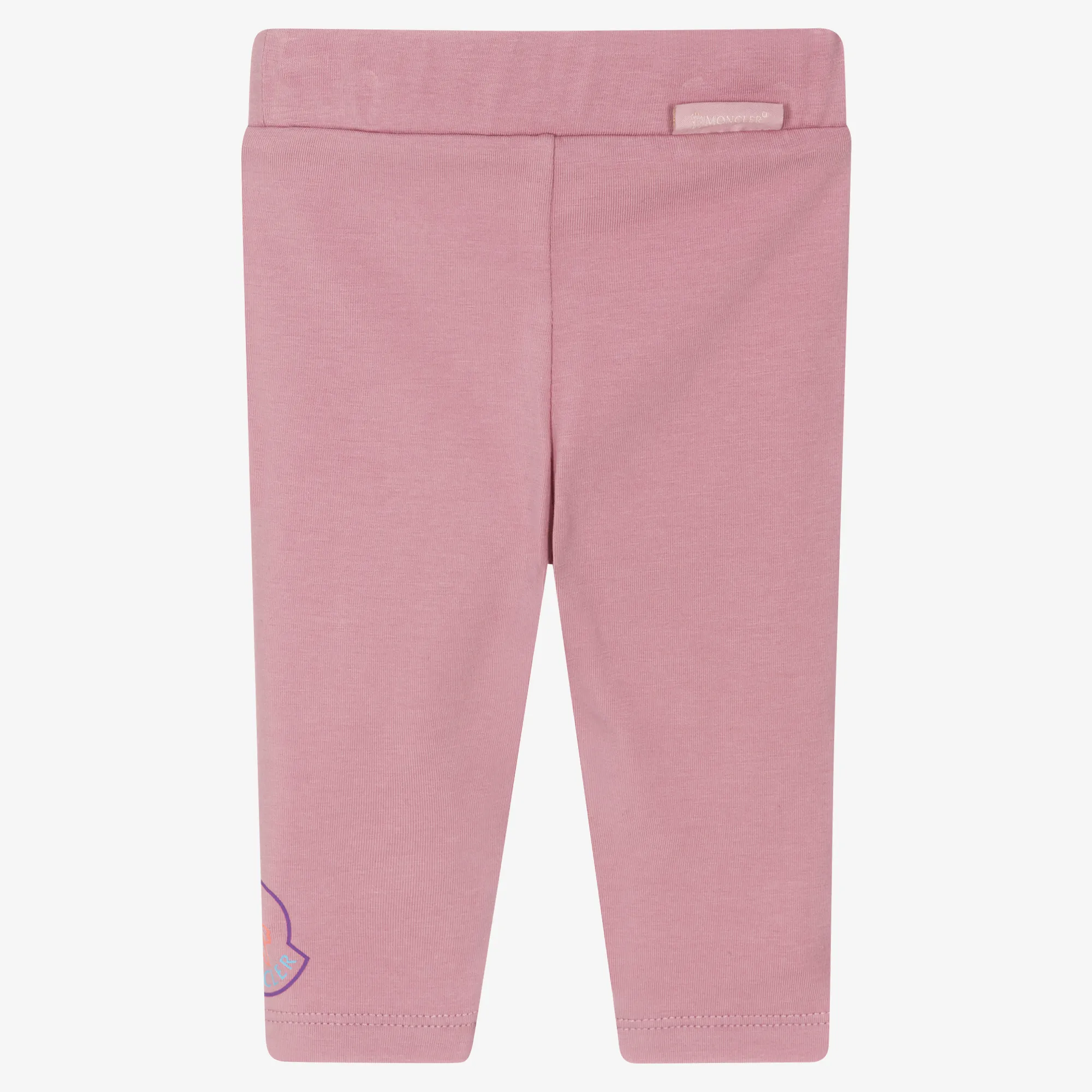 Girls Dusky Lilac Pink Cotton Leggings