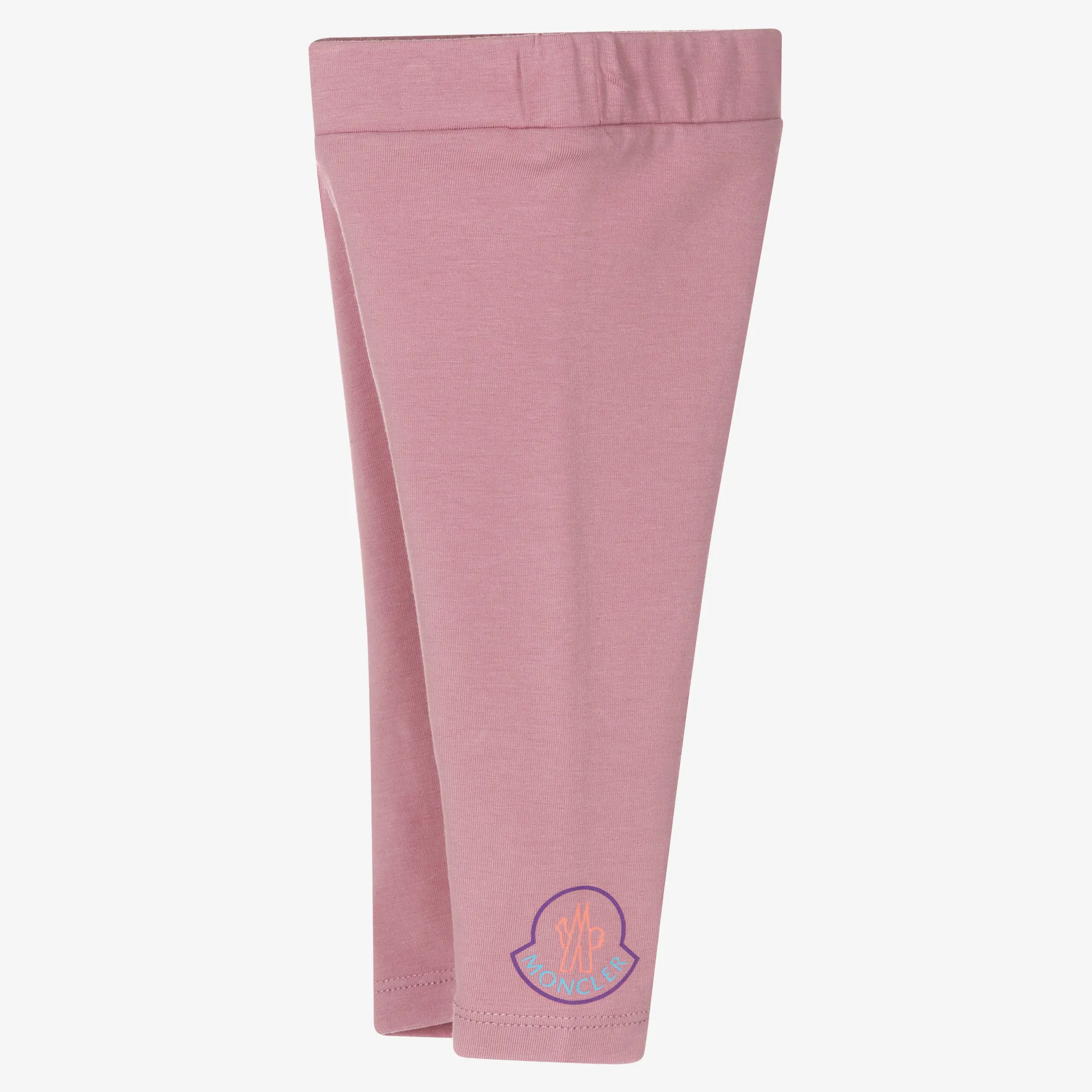 Girls Dusky Lilac Pink Cotton Leggings