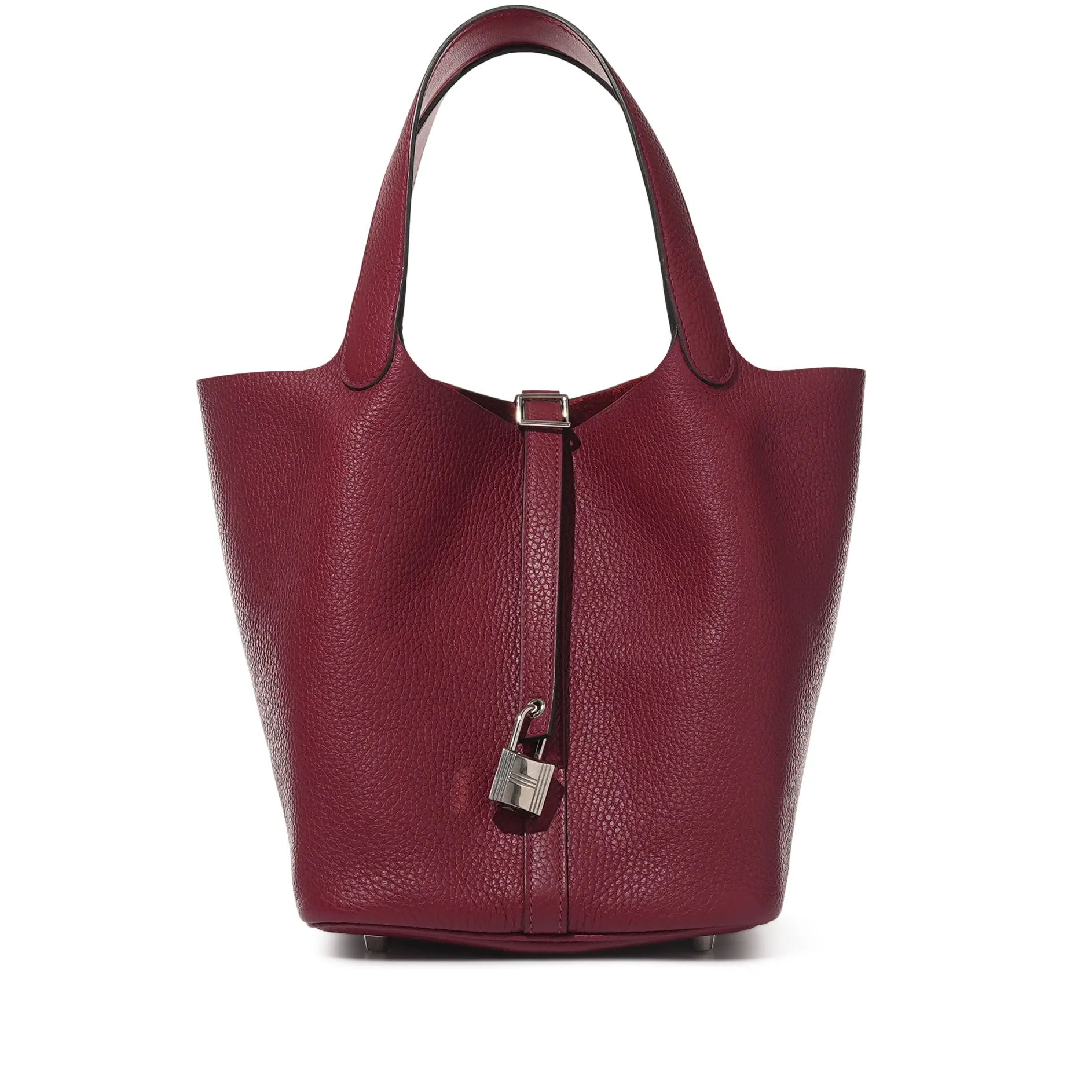 Hermès Rouge Grenat Clemence Picotin Lock 22 Palladium Hardware, 2020