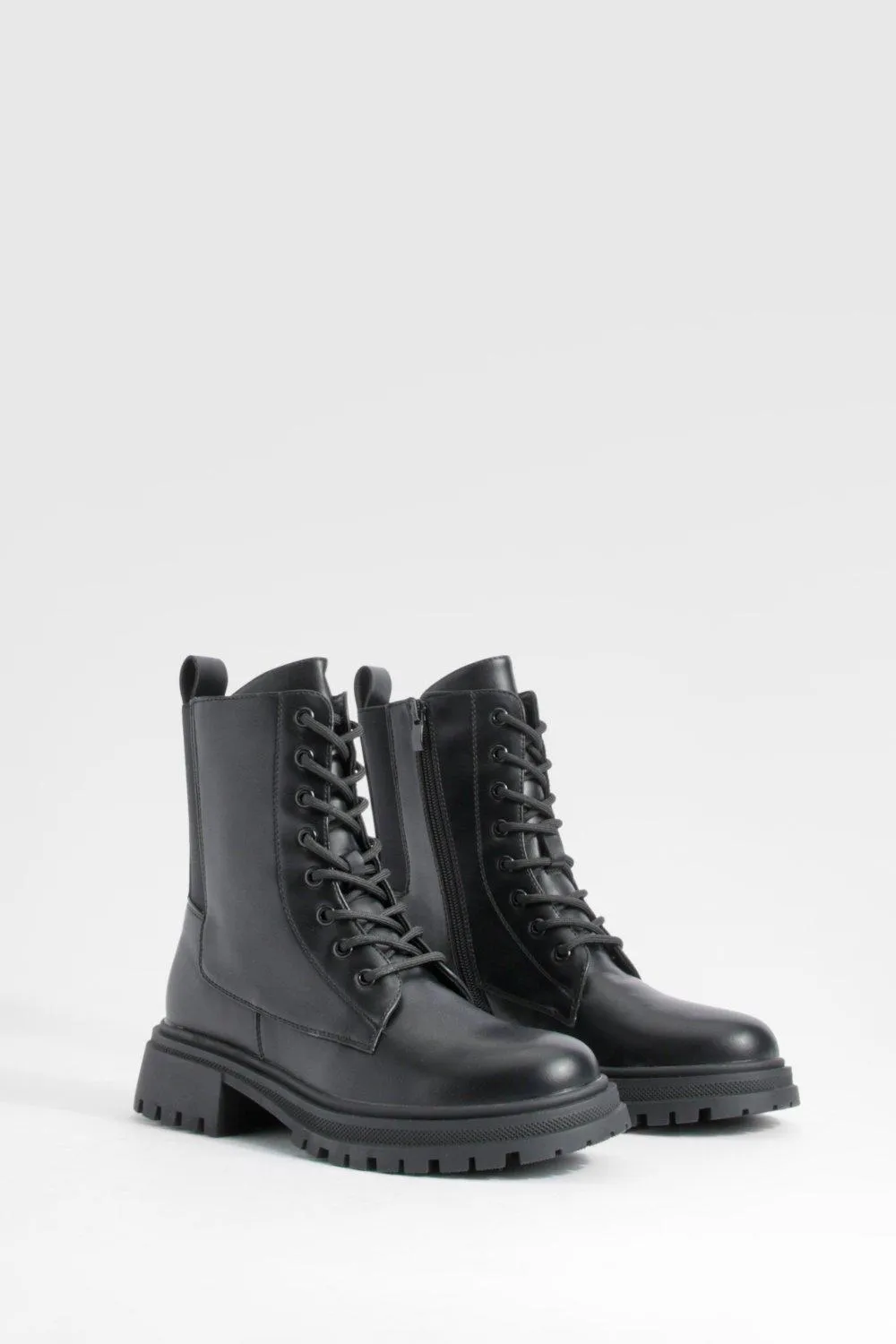 Lace Up Combat Boots