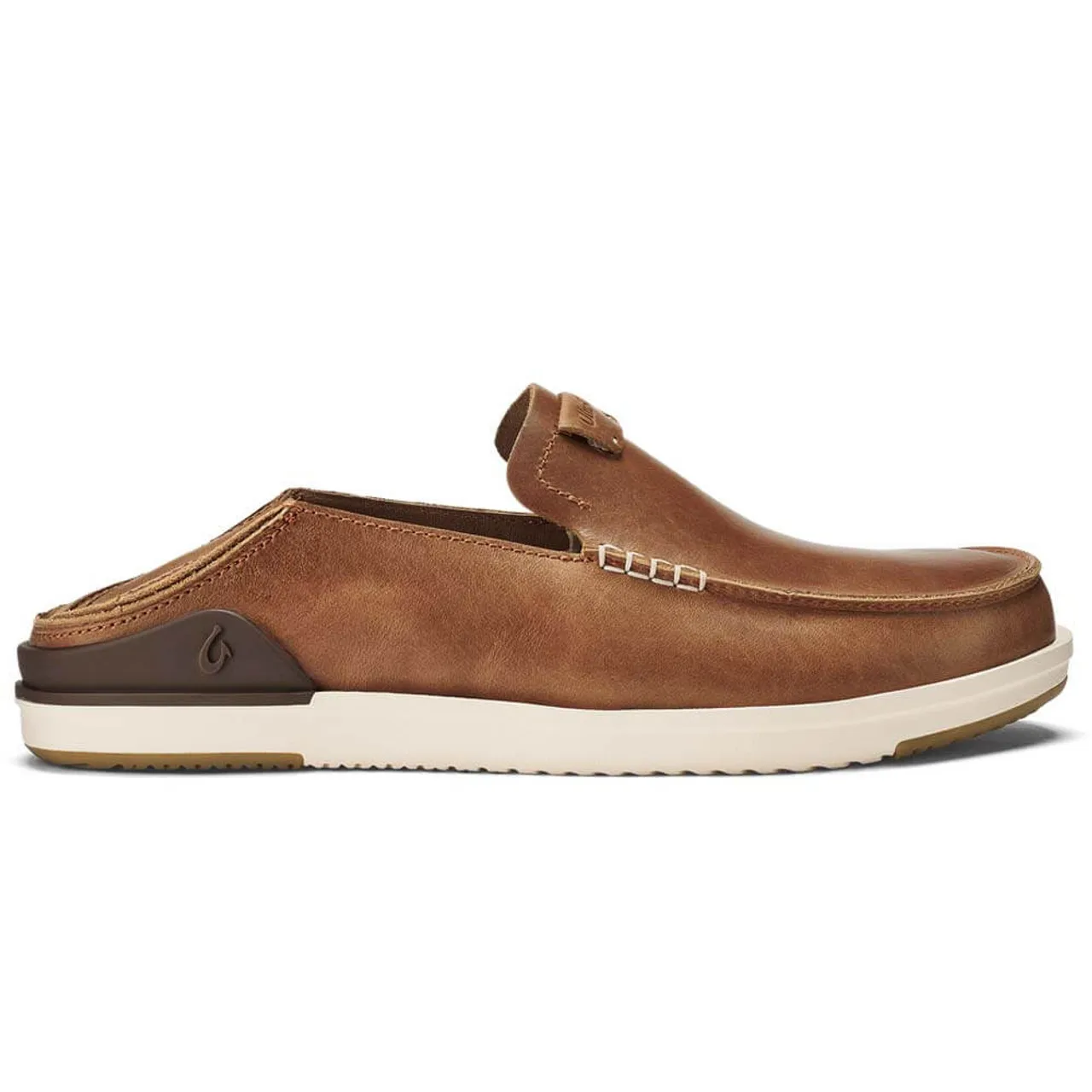 Men's Olukai Kakaha Leather Slip On Loafer - Fox