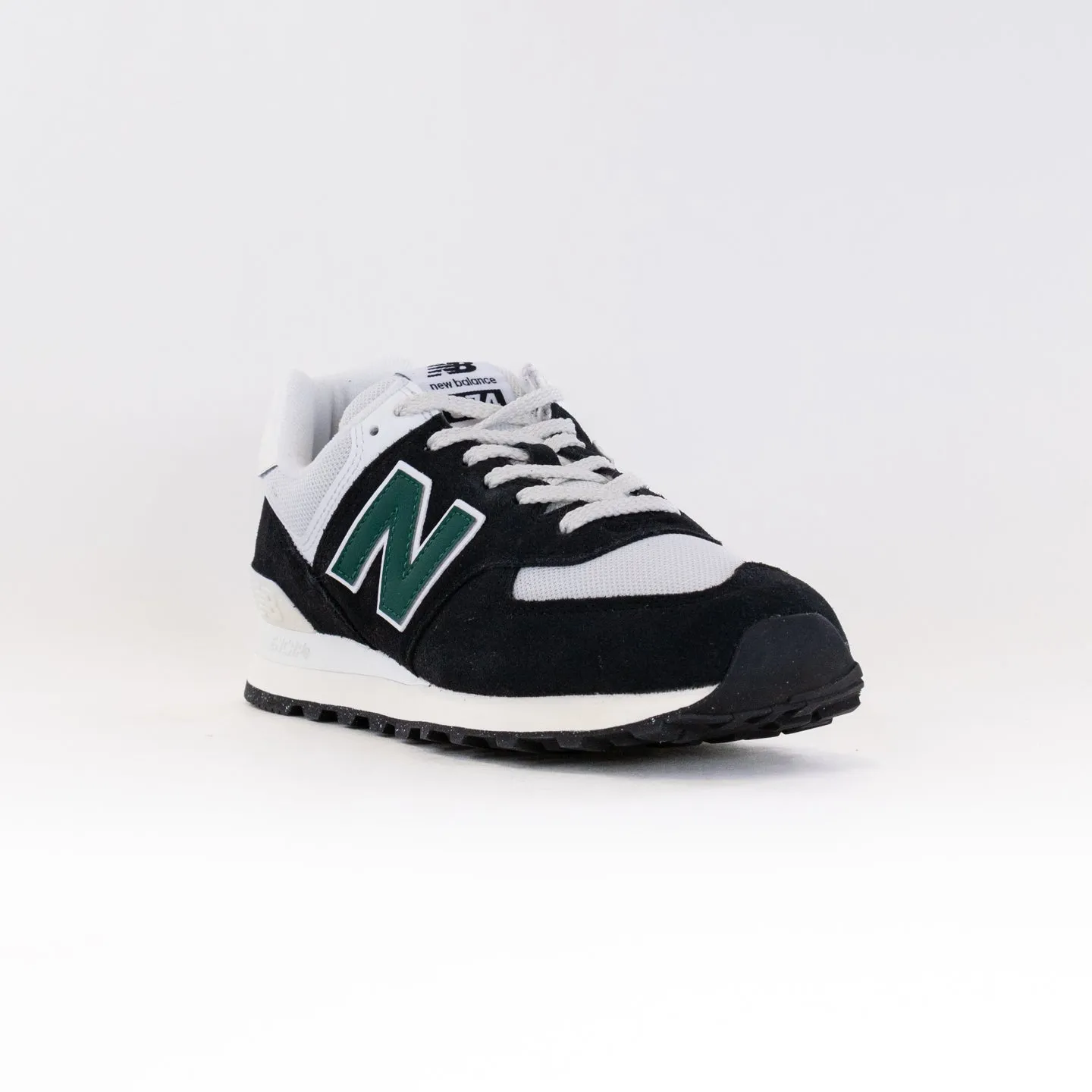 New Balance 574 (UNISEX) - Black/White/Marsh Green