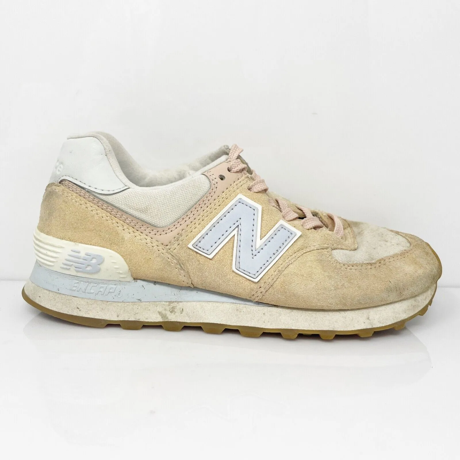 New Balance Womens 574 V2 WL574NE2 Beige Casual Shoes Sneakers Size 6 B