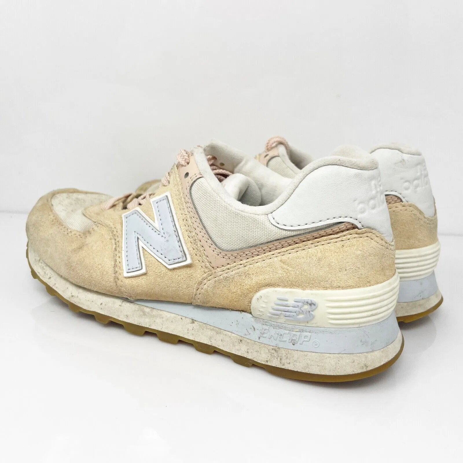 New Balance Womens 574 V2 WL574NE2 Beige Casual Shoes Sneakers Size 6 B