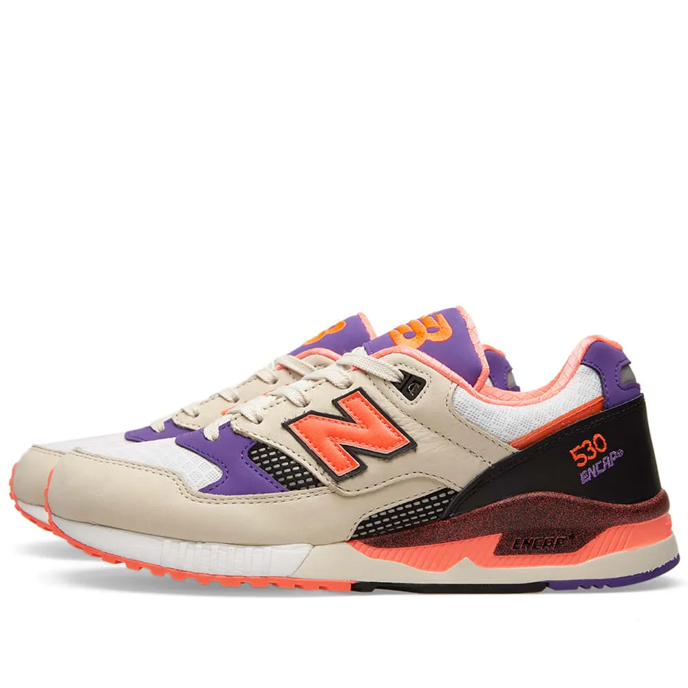 New Balance x West NYC M530WSTWhite, Black & Infrared