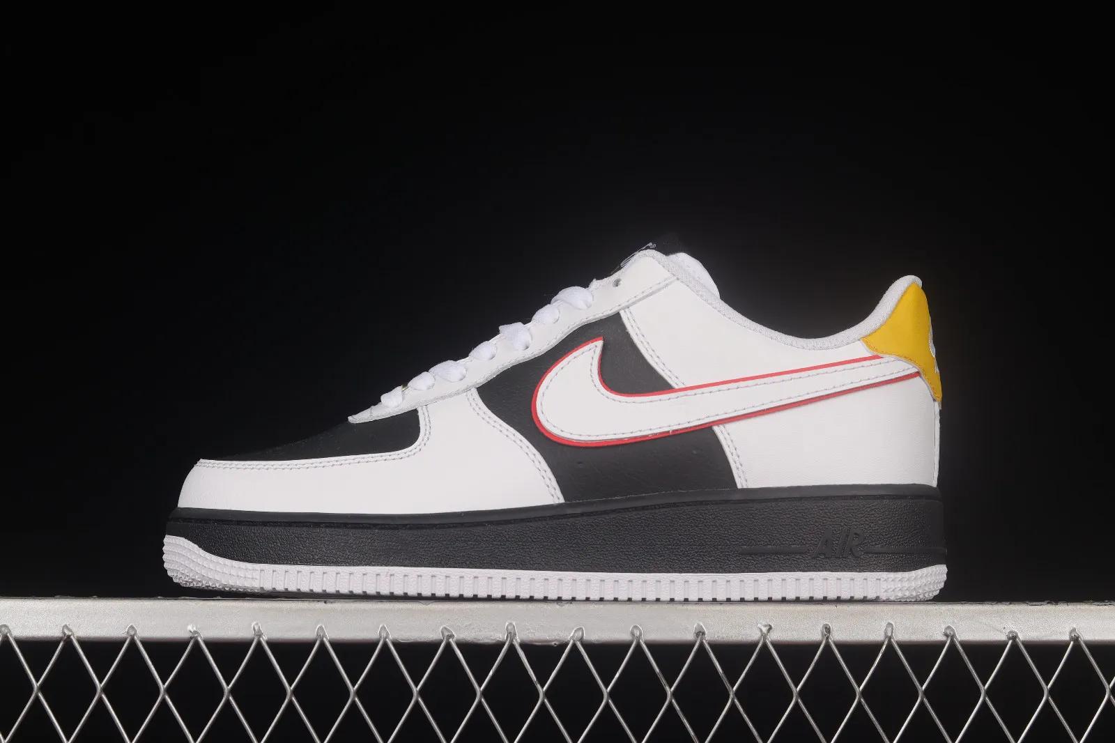 Nike Air Force 1 07 Low White Black Yellow Red SJ5588-100