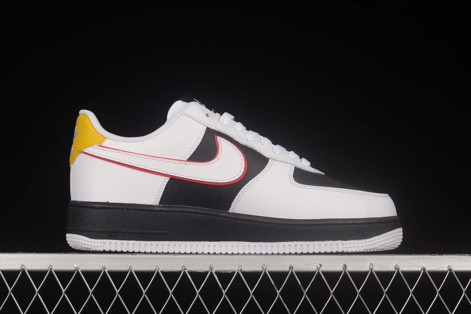 Nike Air Force 1 07 Low White Black Yellow Red SJ5588-100