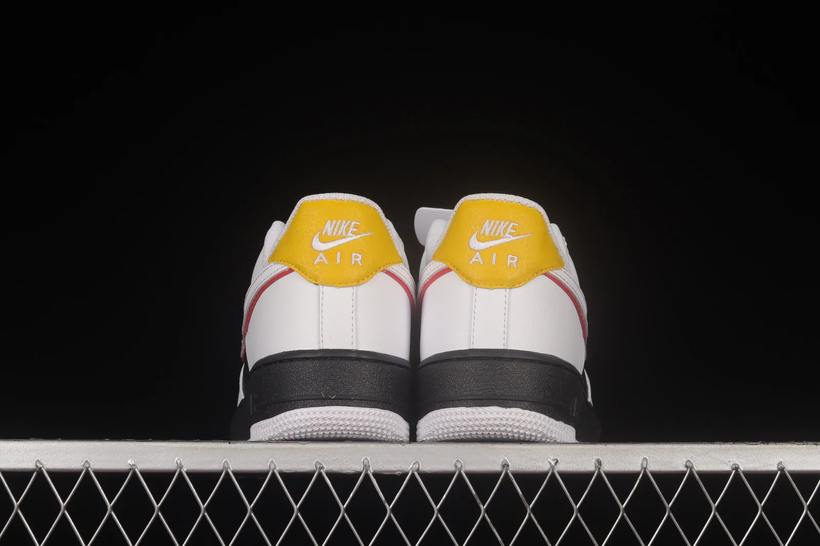 Nike Air Force 1 07 Low White Black Yellow Red SJ5588-100