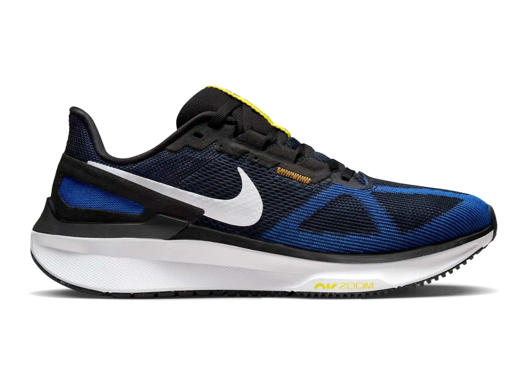 Nike Air Zoom Structure 25 (D Width) - Black/White-Racer Blue-Sundial (Mens)