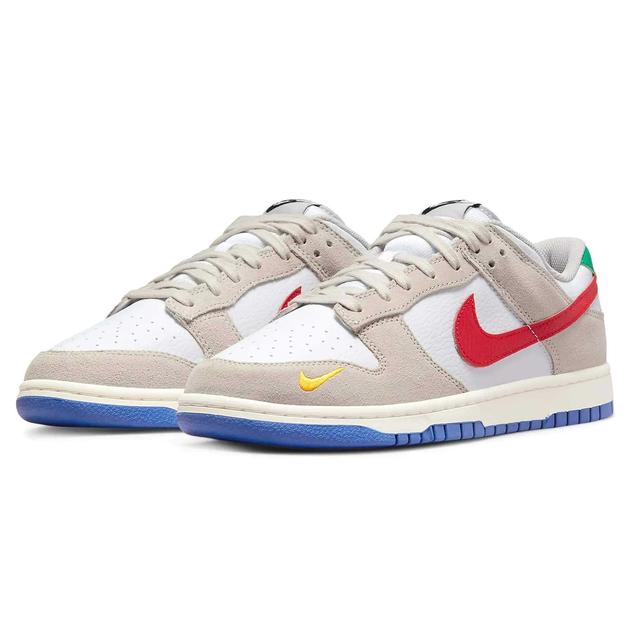 Nike Dunk Low Light Iron Ore Red Blue