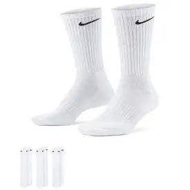 Nike Everyday Lightweight Training White Crew Socks - 3 Pairs