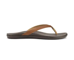 Olukai Ho'opio Leather Sandal-Sahara/Dk Java