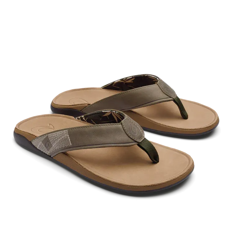 Olukai Men's Tuahine Waterproof Leather Sandal