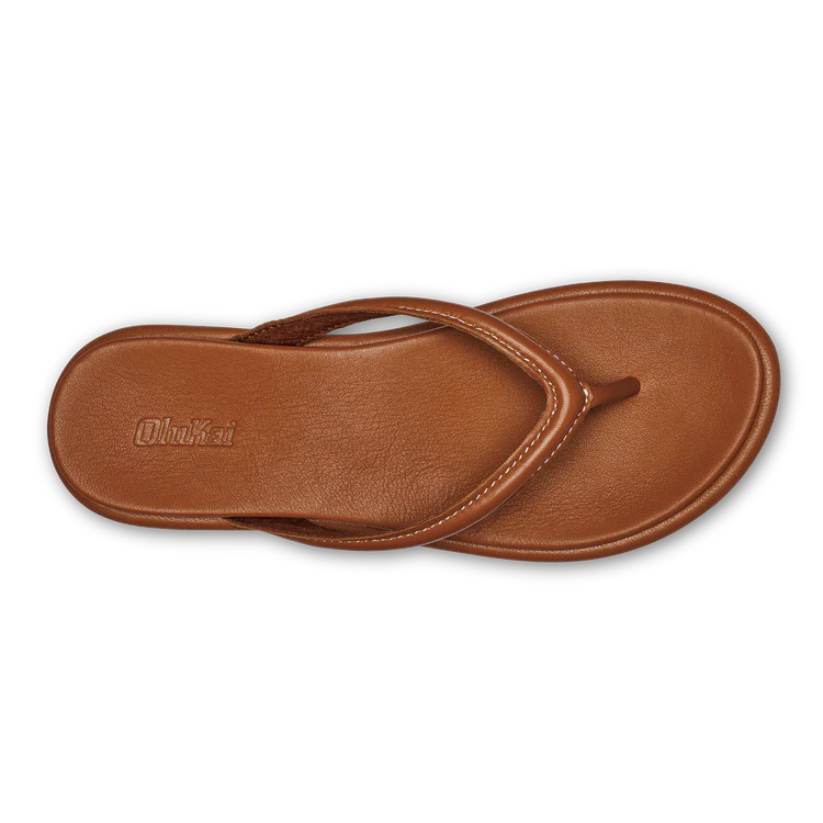 Olukai Women’s Tiare Leather Beach Sandal Fox