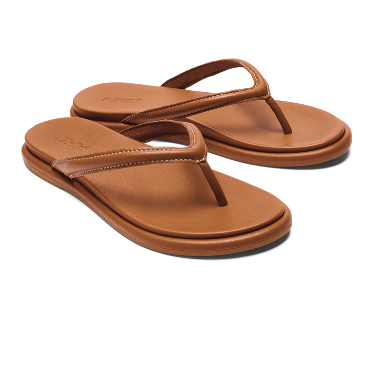 Olukai Women’s Tiare Leather Beach Sandal Fox