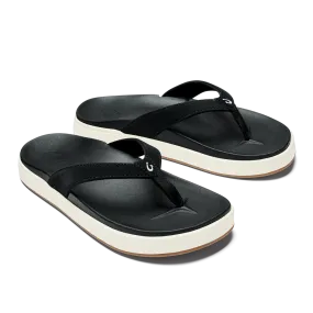 Olukai Women's Nu'a Pi'o Flip Flop - Black 20445-4040