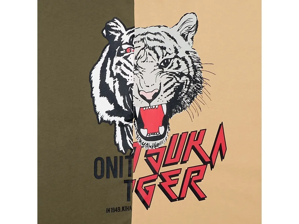 Onitsuka Tiger  |Crew Neck Unisex Street Style Other Animal Patterns